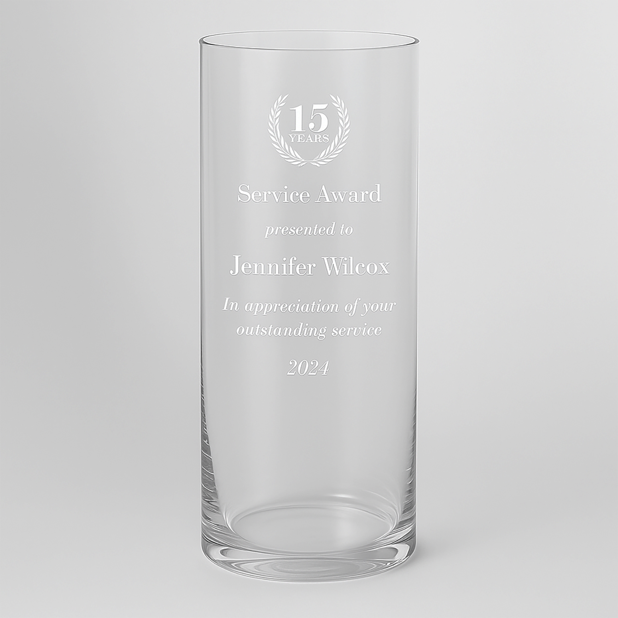Custom Engraved Glass Cylinder Vases – 7.25"x3.25" – Only $15.99