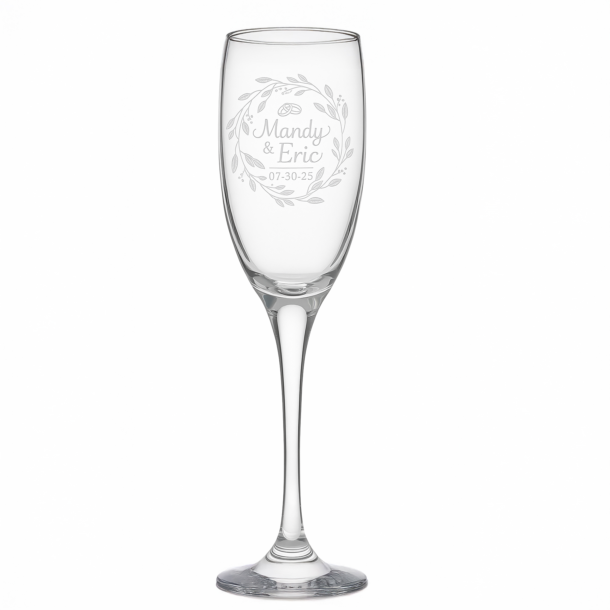 Custom Engraved Tapered Glass Champagne Flute – Only $13.99 - Image 2