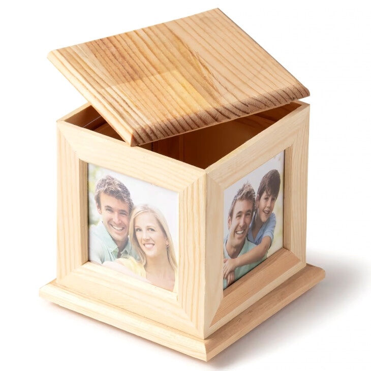 Custom 5” Wooden 4-Sided Photo Caddy – Only $24.99 - Image 2