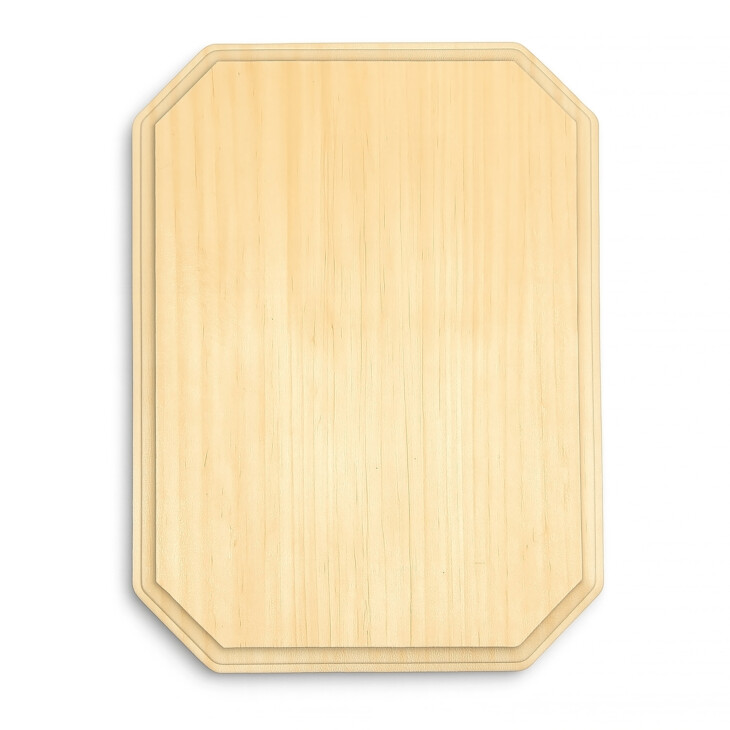 Custom 9" Wooden Plaque with Clipped Corners – Only $24.99!