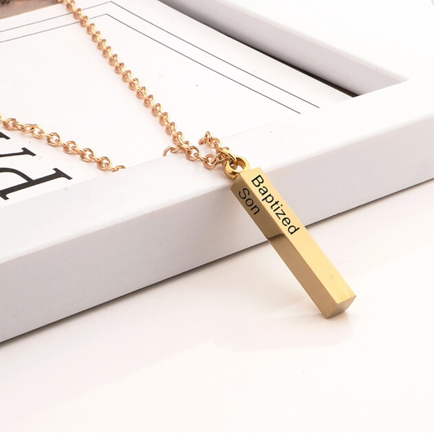 Custom Bar Necklace with Clip Clasp – Starting at $19.99!
