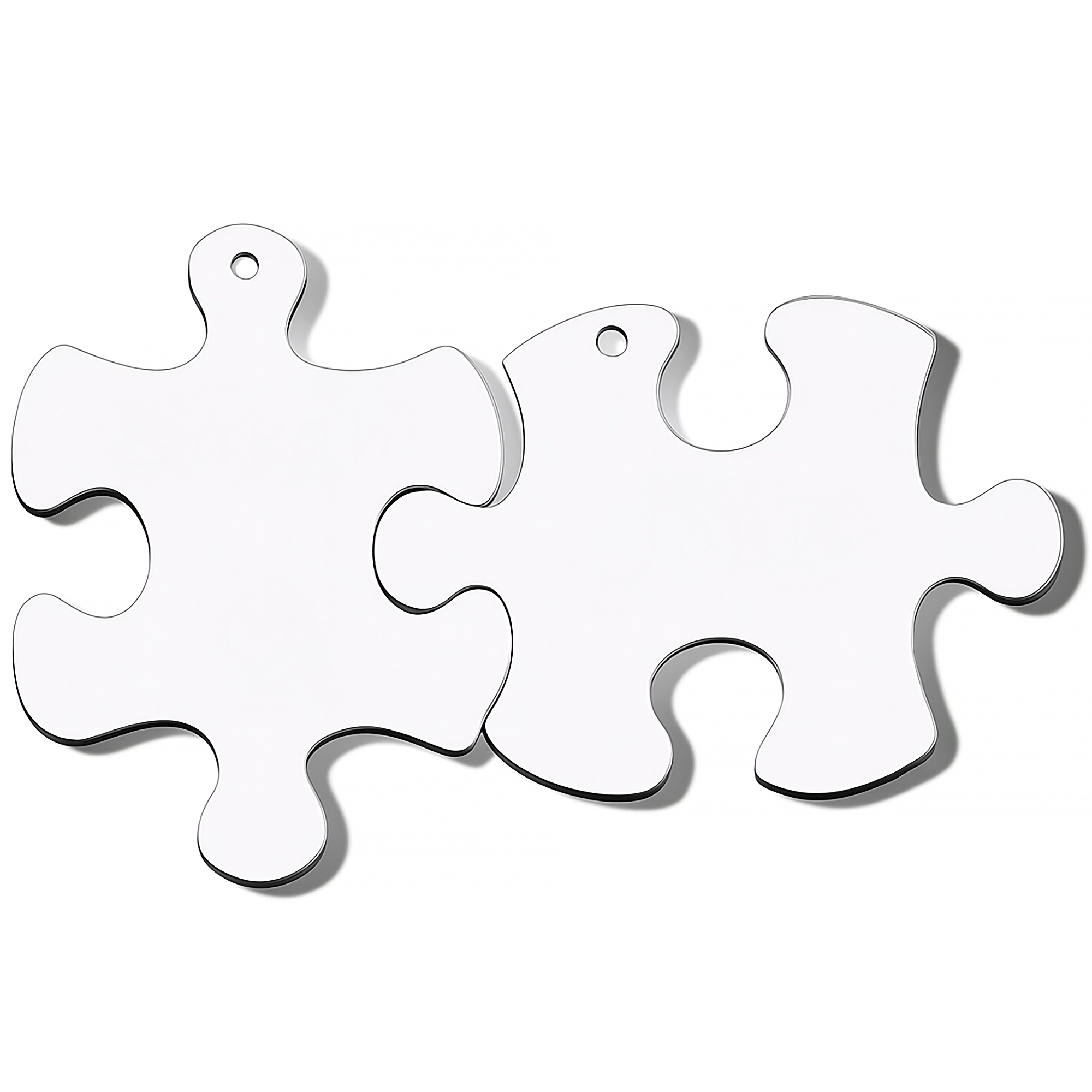 Custom Engraved Puzzle Piece Pendant – Necklace, Bracelet, or Keychain