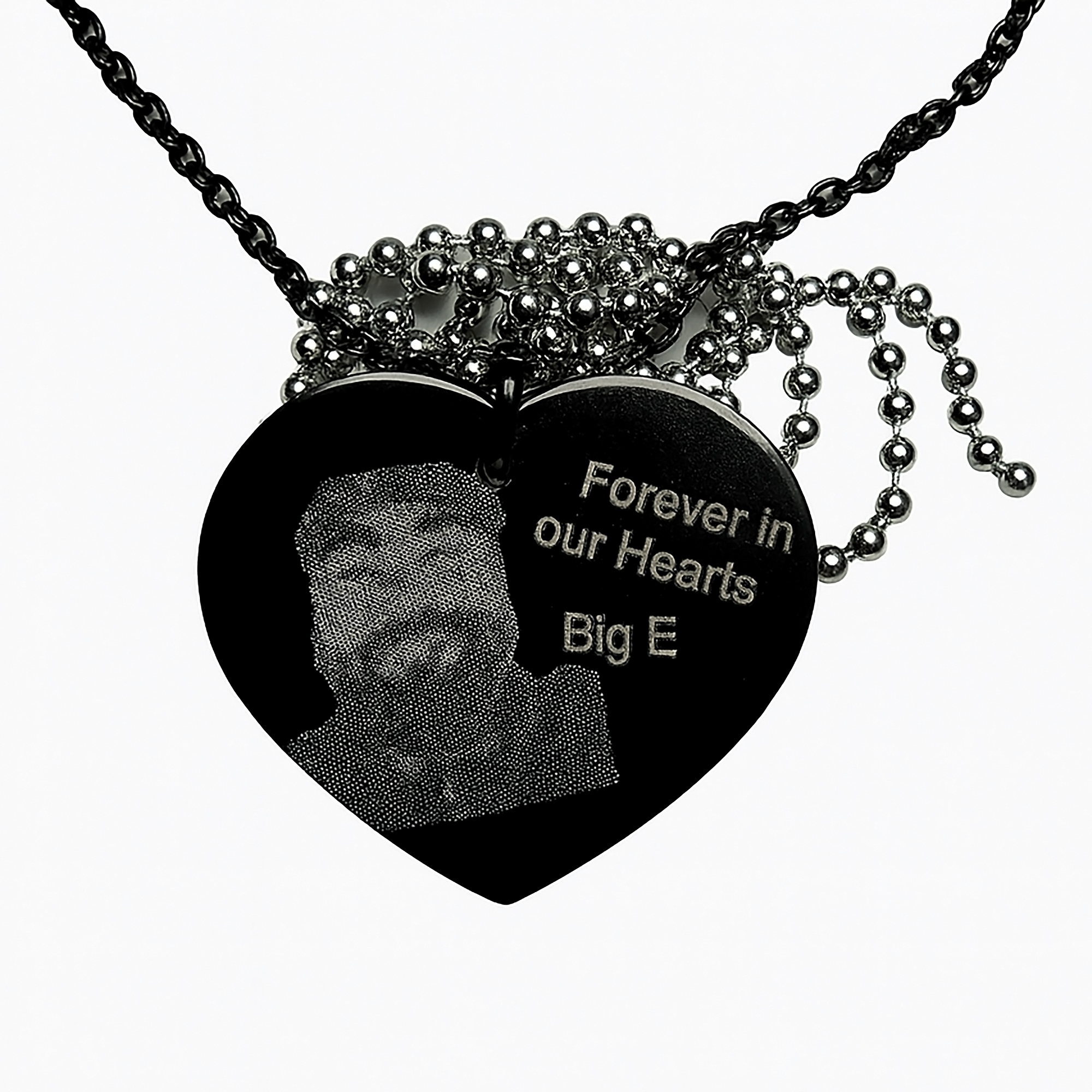 Custom Engraved Heart Pendant – "Forever in Our Hearts" or "You - Image 7