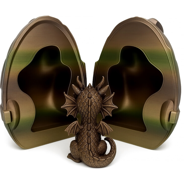 Custom 3D-Printed Stone Baby Dragon - Image 2