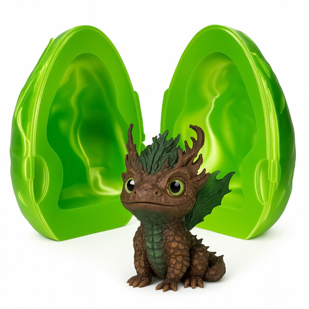 Custom 3D-Printed Leaf Dragon