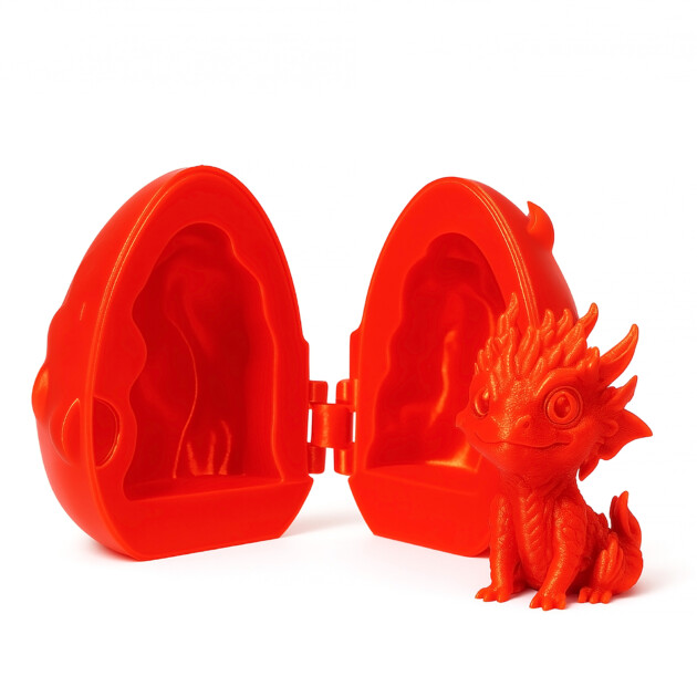 Custom 3D-Printed Fire Dragon