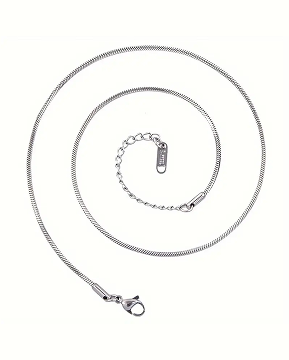 Adjustable 16- 18" Stainless Steel Snake Chain Necklaces