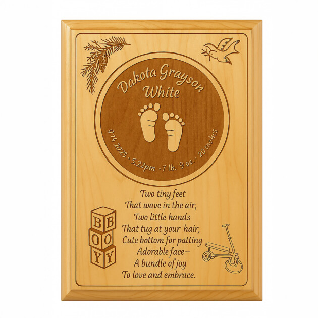 Custom 5x7” Wooden Plaque – Only $14.99!