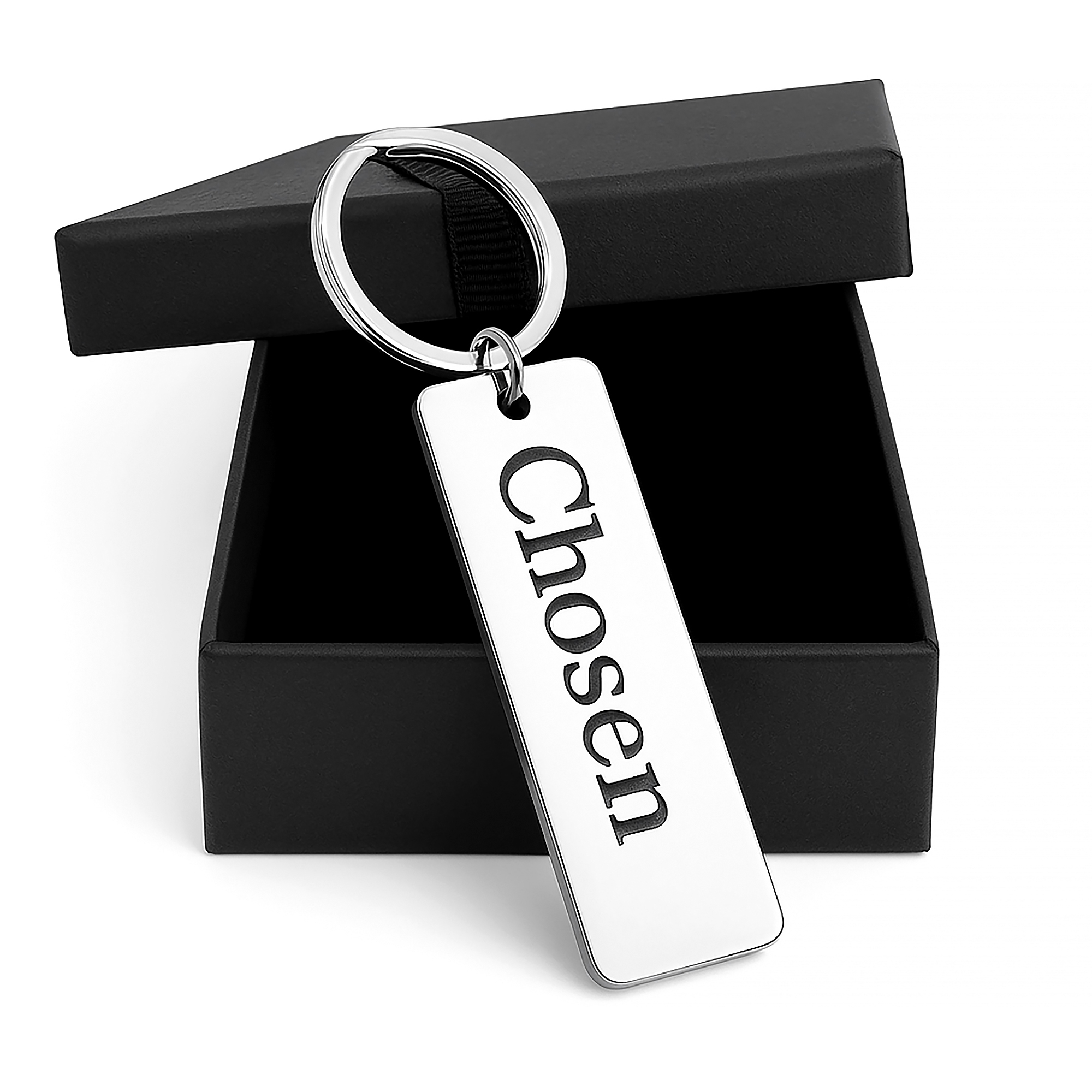 Custom Vertical Rectangle Keychain - Image 2