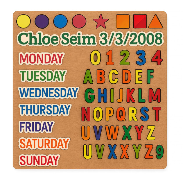 Personalized Colorful Puzzle Name Boards – A Fun and Unique Touch for Any Space!