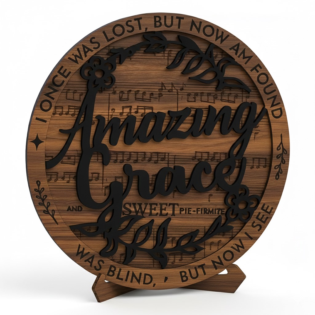 Custom Wooden Song Display – Your Favorite Song with Sheet Music! - Image 3