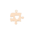 Custom Puzzle Heart Charms Golden